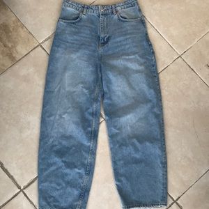 Zara high waisted straight leg jeans